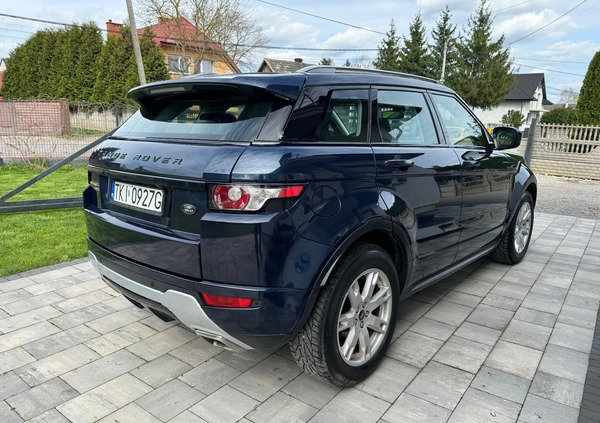 Land Rover Range Rover Evoque cena 65000 przebieg: 175200, rok produkcji 2012 z Kielce małe 92